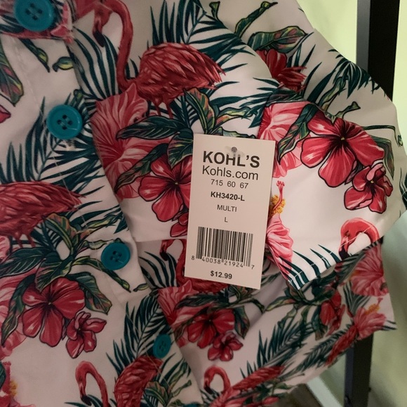BRAND NEW DOG FLORAL HAWAIIAN SHIRT - Picture 7 of 9